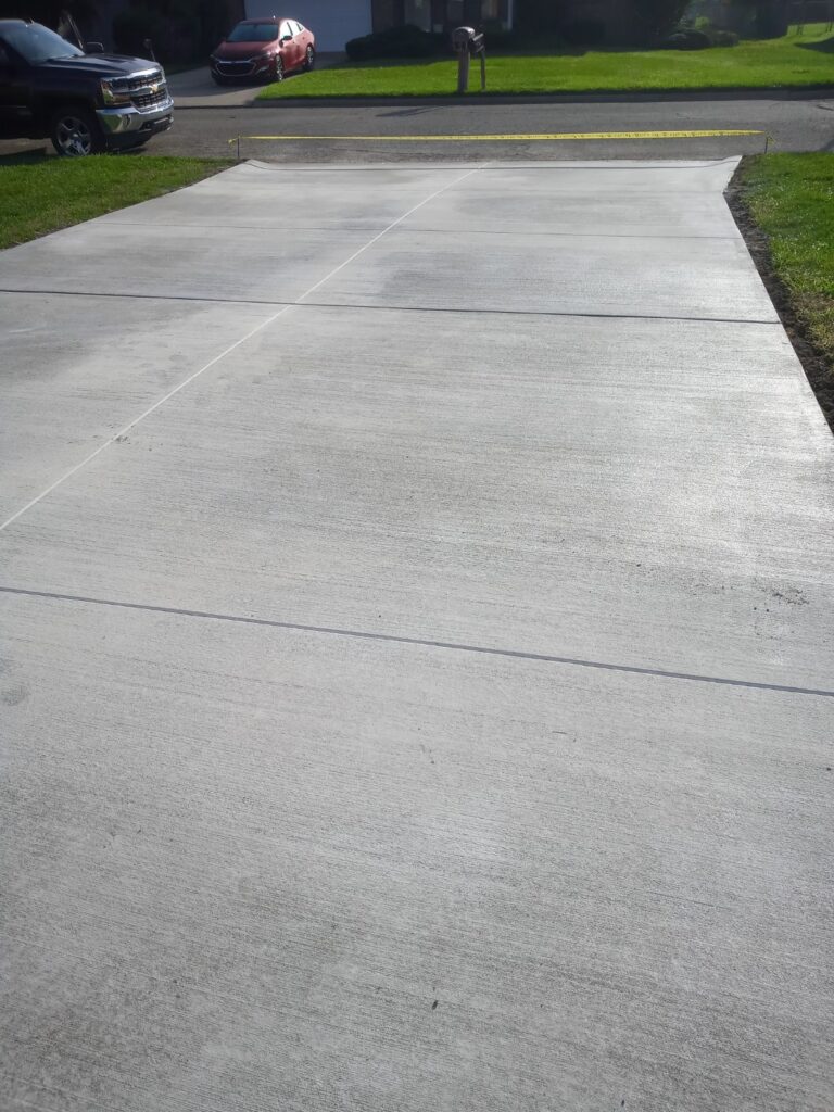 Replace concrete driveway flatwork