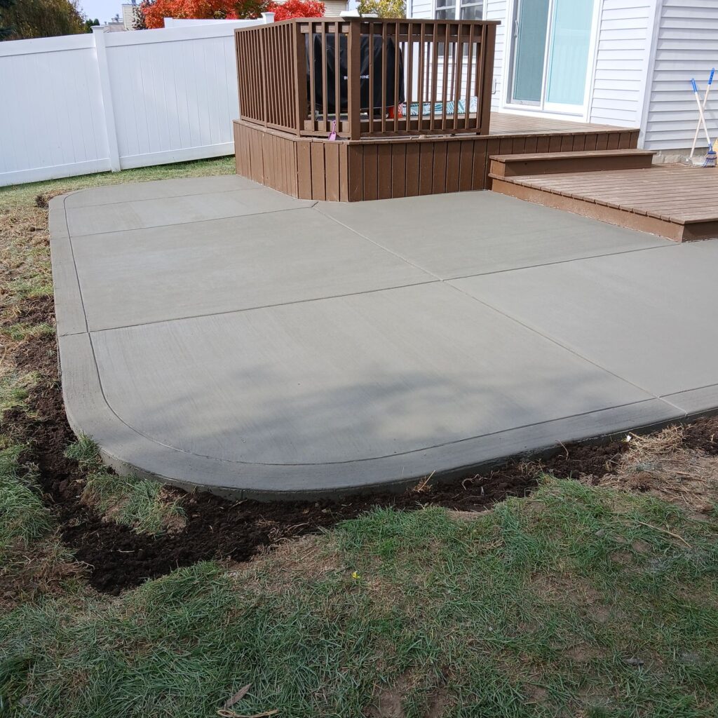 Concrete patio area 2