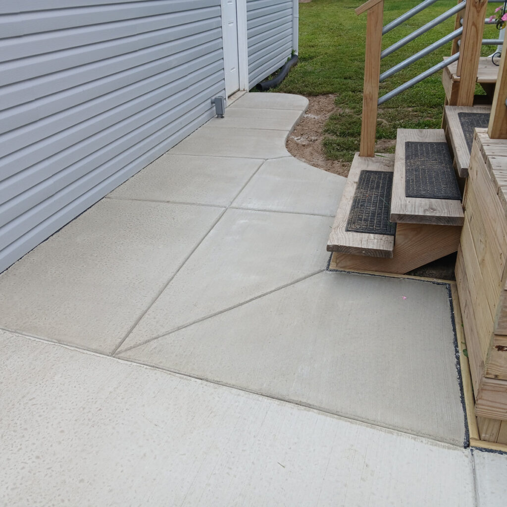 Flatwork Stair Landing After