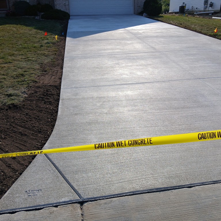 Replacment of concrete flatwork for cracked driveway
